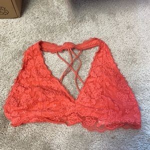Large Gilly Hicks bralette pinkish orange color